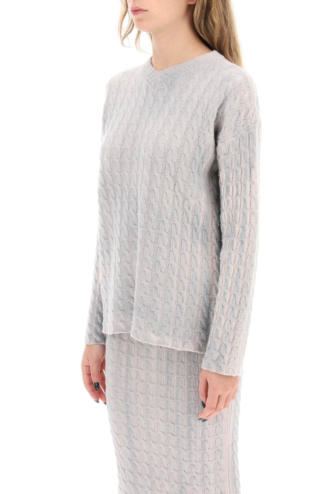 Paloma wool ainhoa cable knit sweater-3