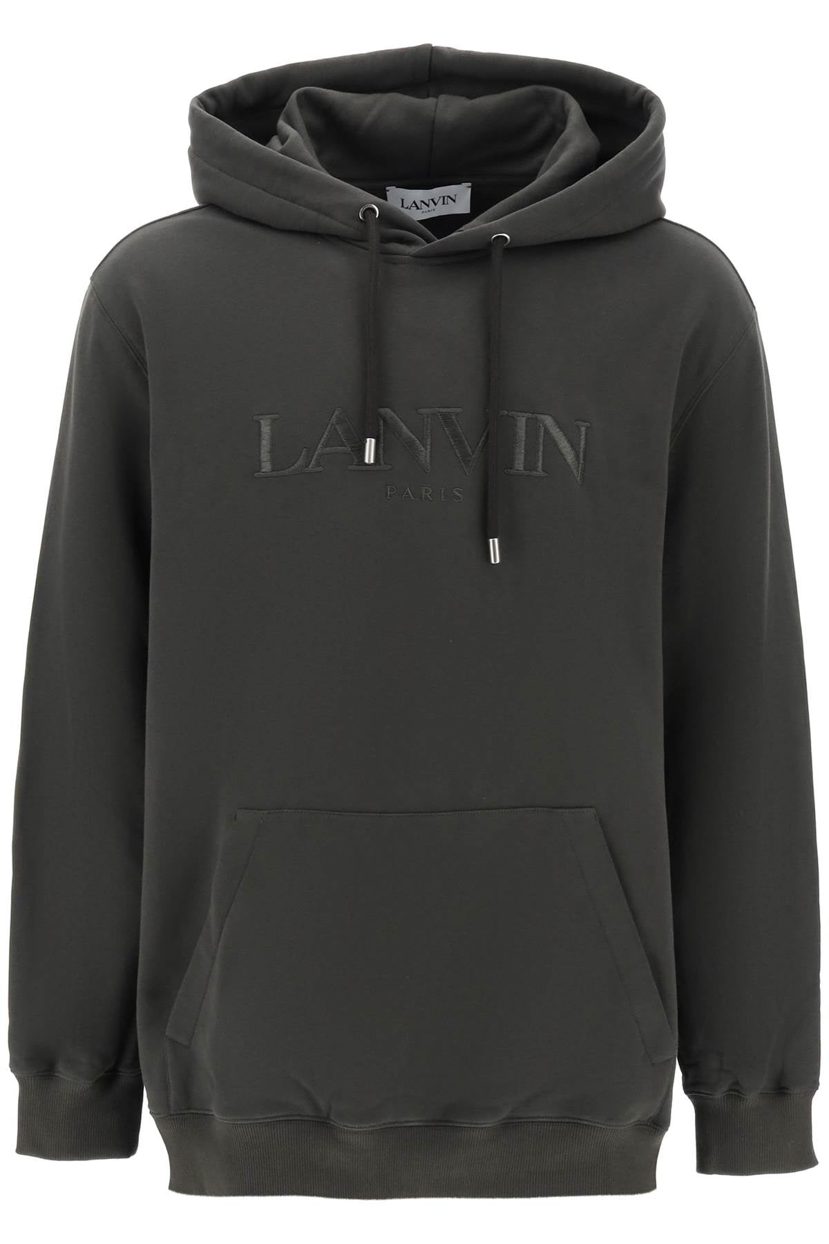 Lanvin hoodie with curb embroidery-0