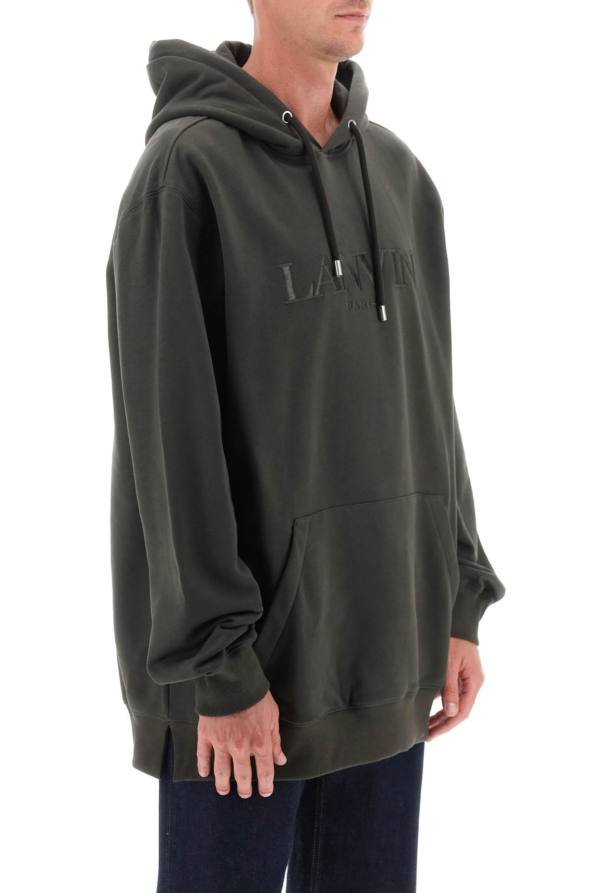Lanvin hoodie with curb embroidery-1