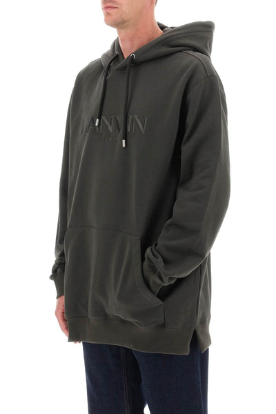 Lanvin hoodie with curb embroidery-3