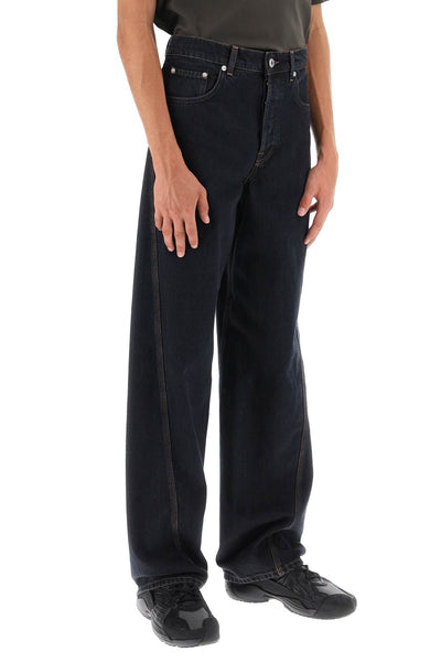 Lanvin baggy jeans with twisted seams-1