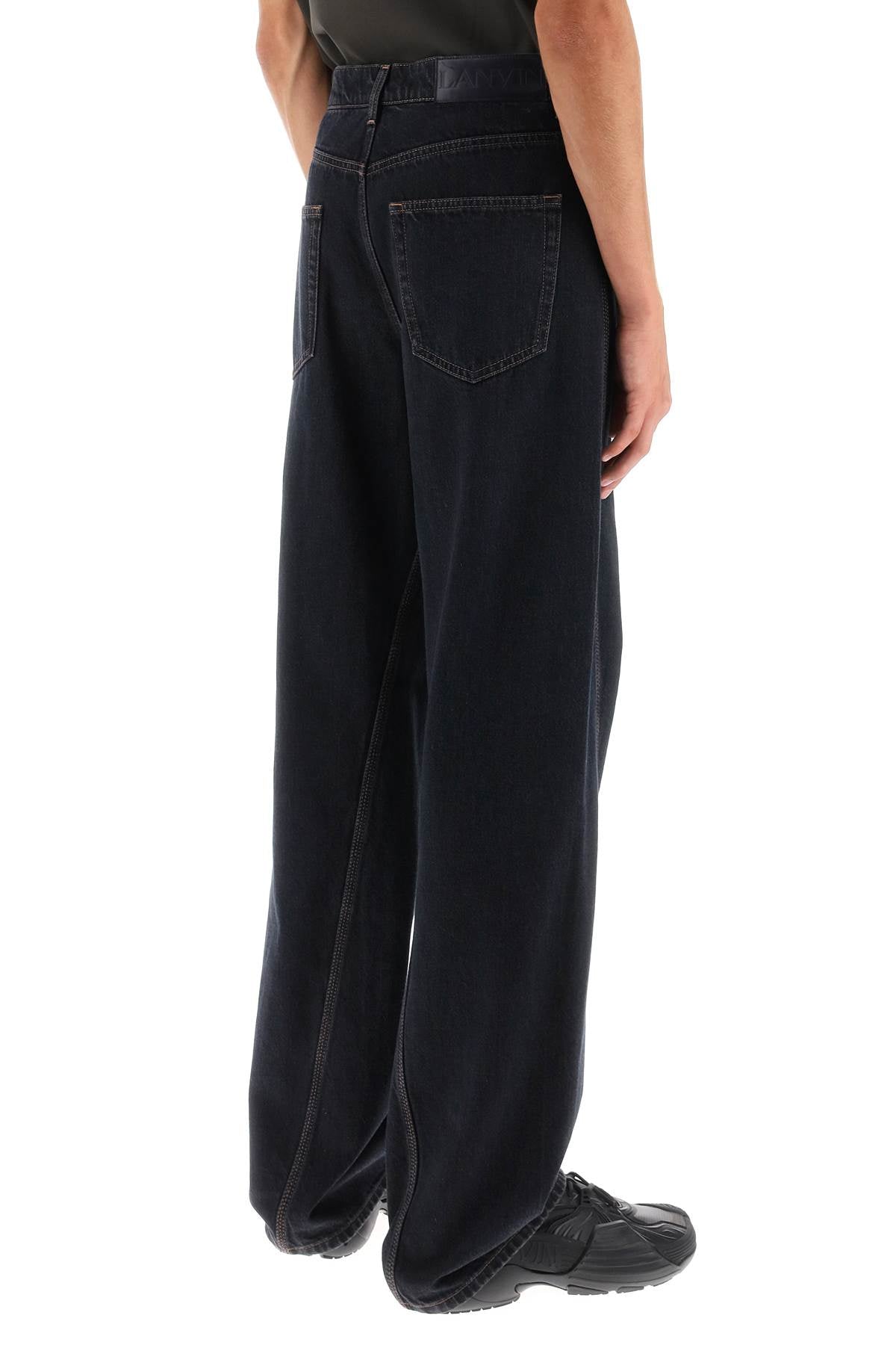 Lanvin baggy jeans with twisted seams-2