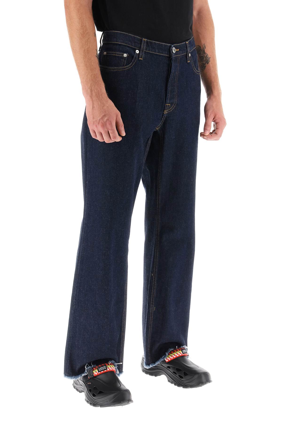 Lanvin jeans with frayed hem-1