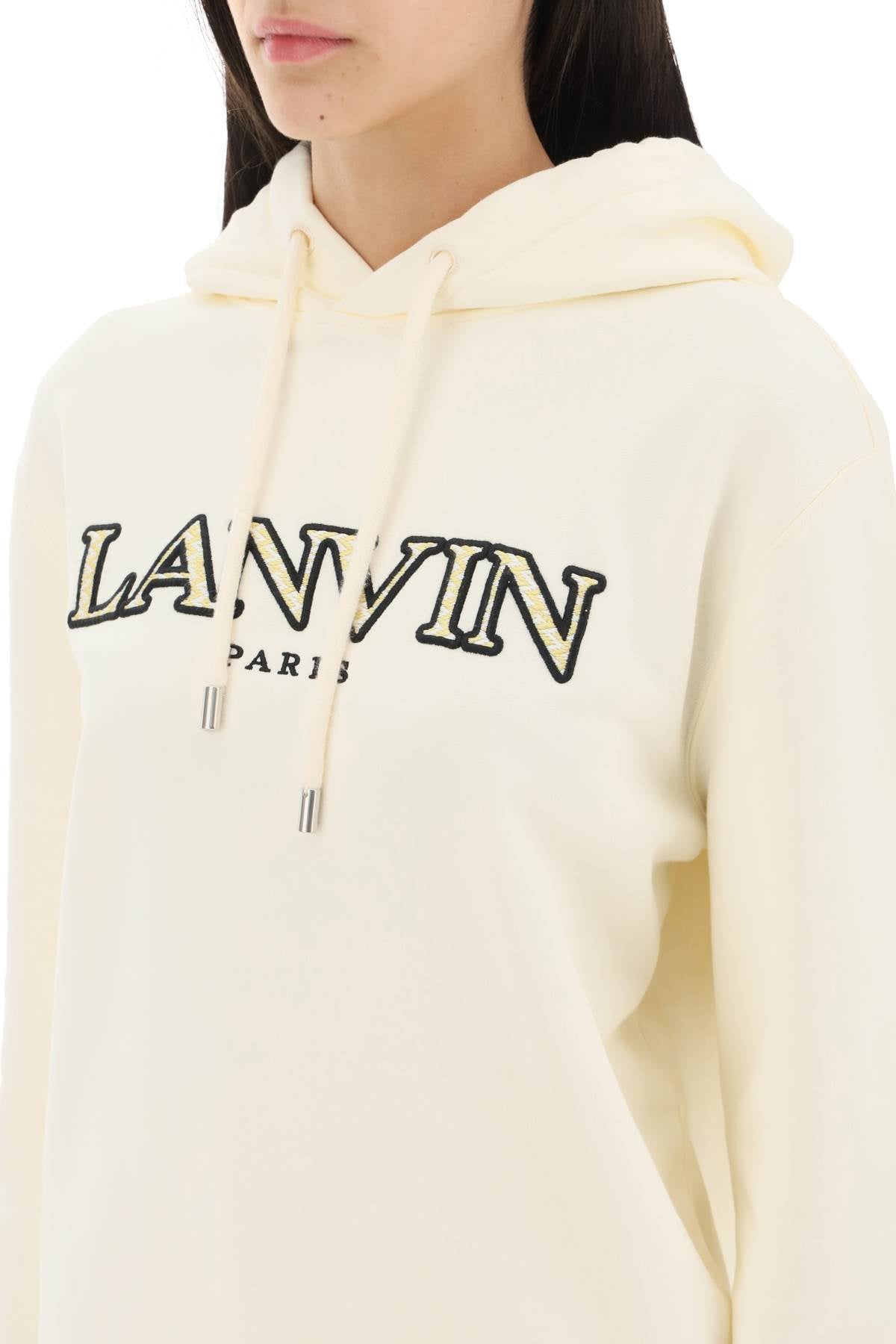 Lanvin curb logo hoodie-3