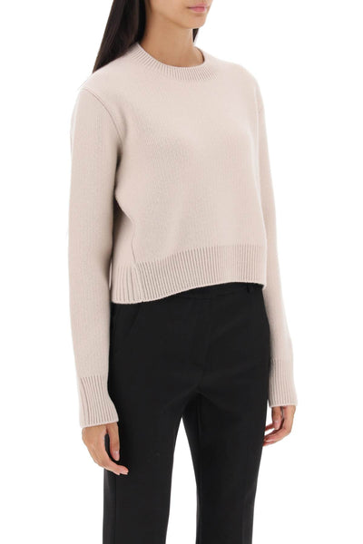 Lanvin cropped wool and cashmere sweater-1