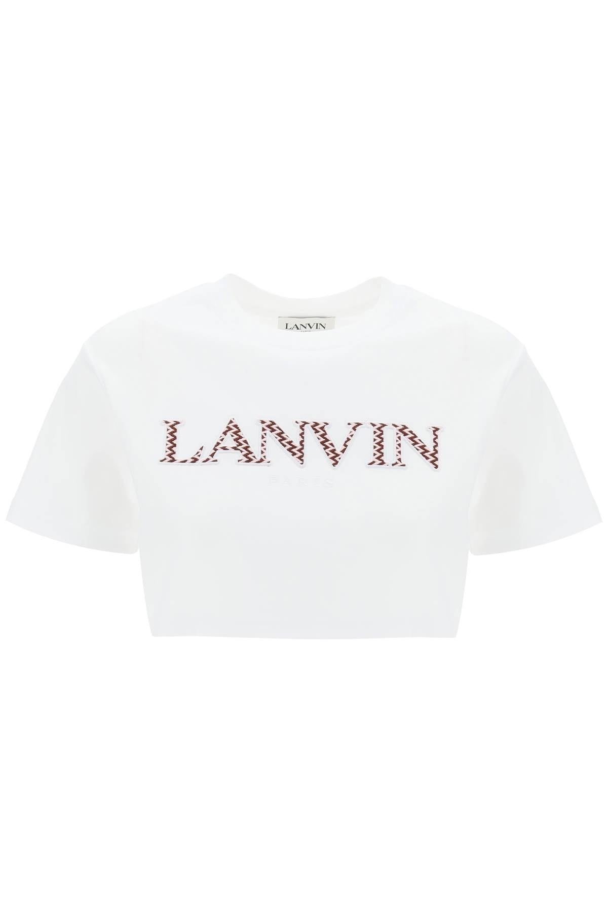Lanvin curb logo cropped t-shirt-0