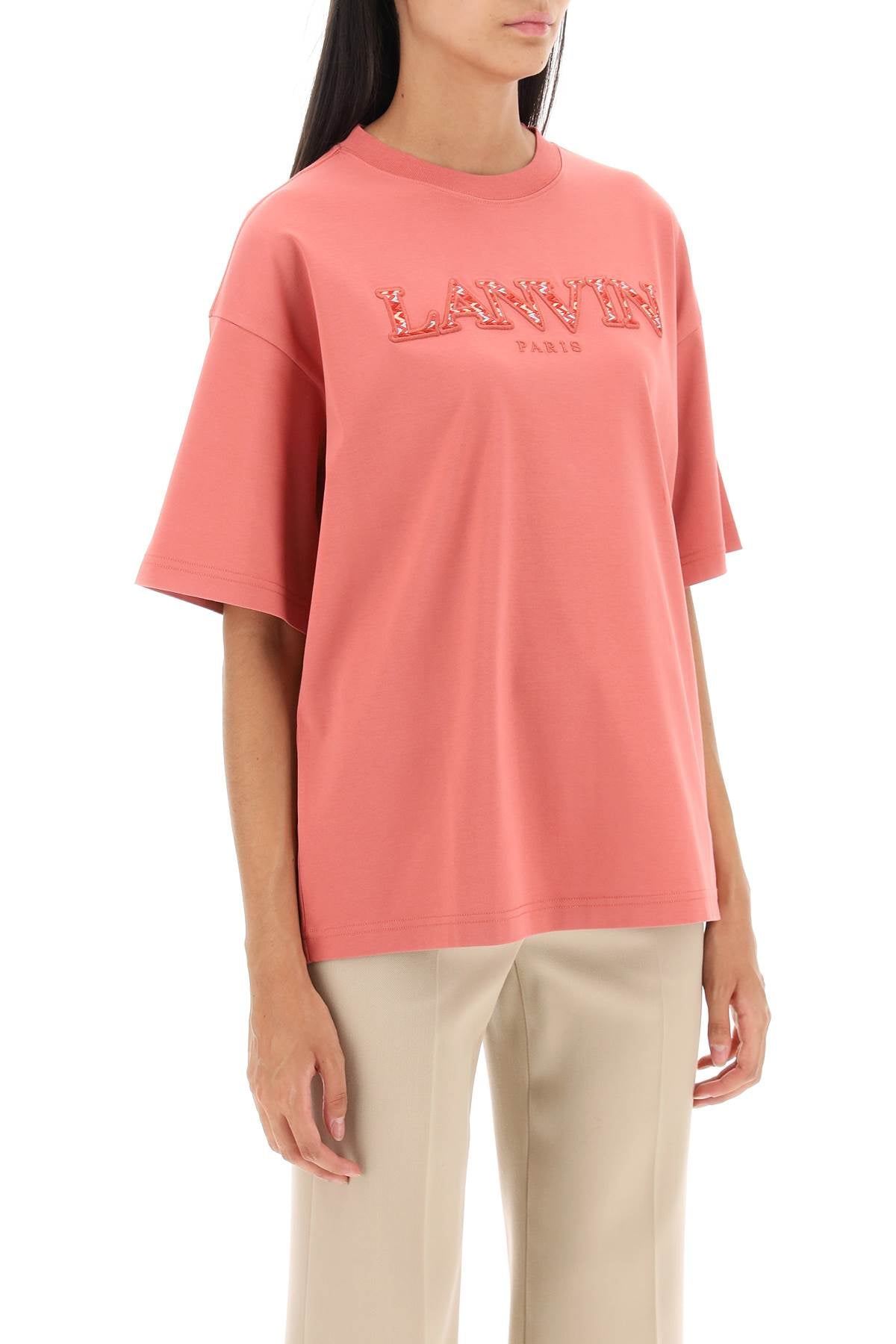 Lanvin curb logo oversized t-shirt-1