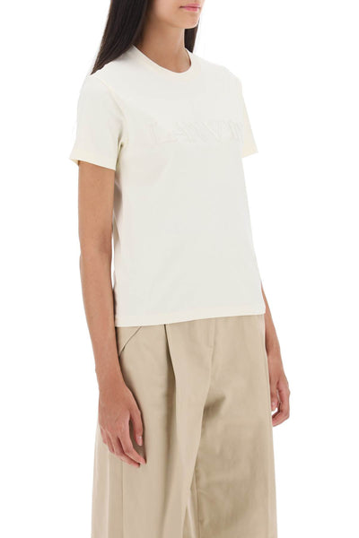 Lanvin logo embroidered t-shirt-1
