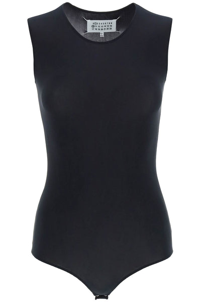Maison margiela second skin sleeveless lycra bodysuit-0