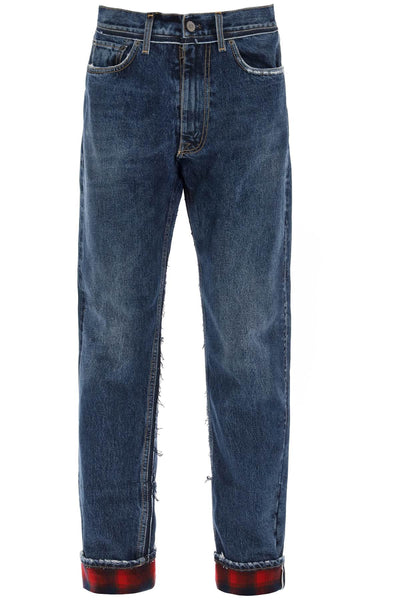 Maison margiela pendleton jeans with inserts-0