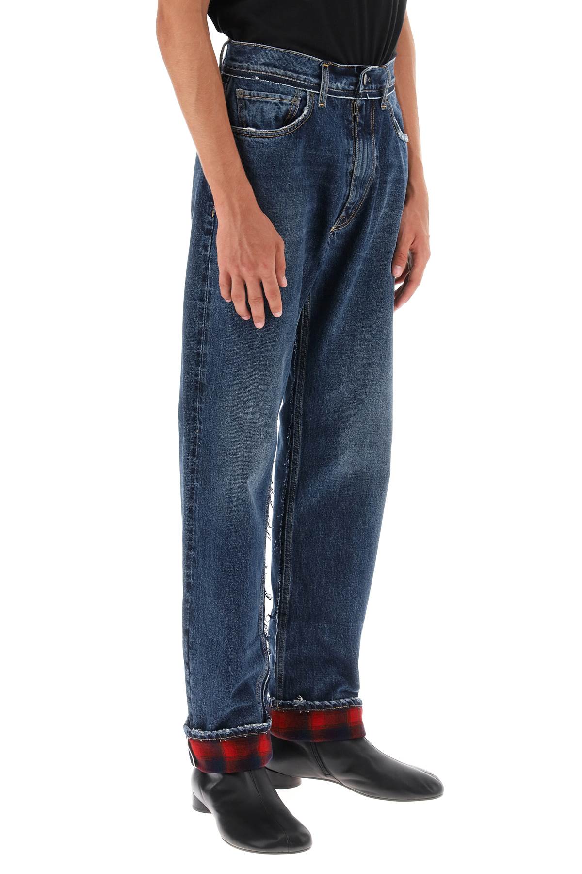 Maison margiela pendleton jeans with inserts-1