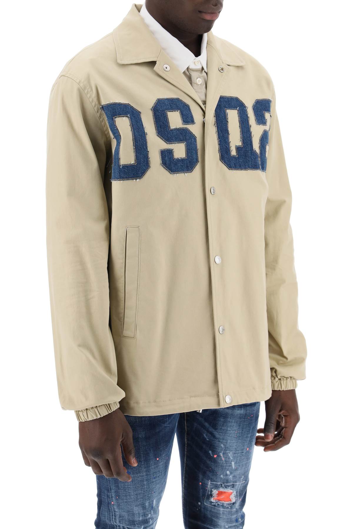 Dsquared2 cotton coach overshirt-1