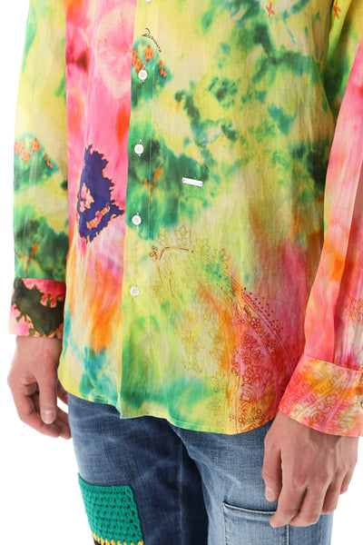 Dsquared2 multicolor print shirt-3