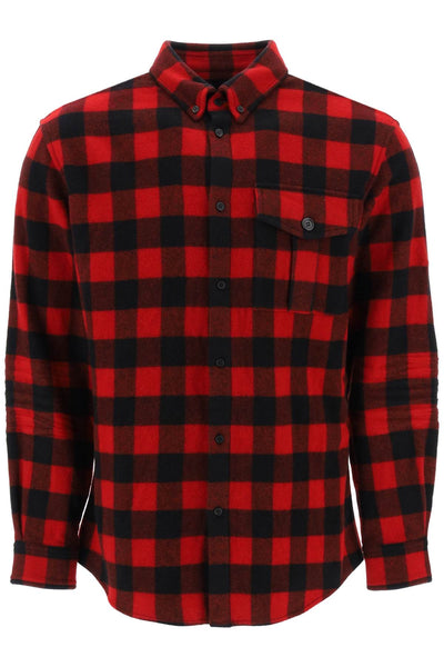 Dsquared2 shirt with check motif and back logo-0