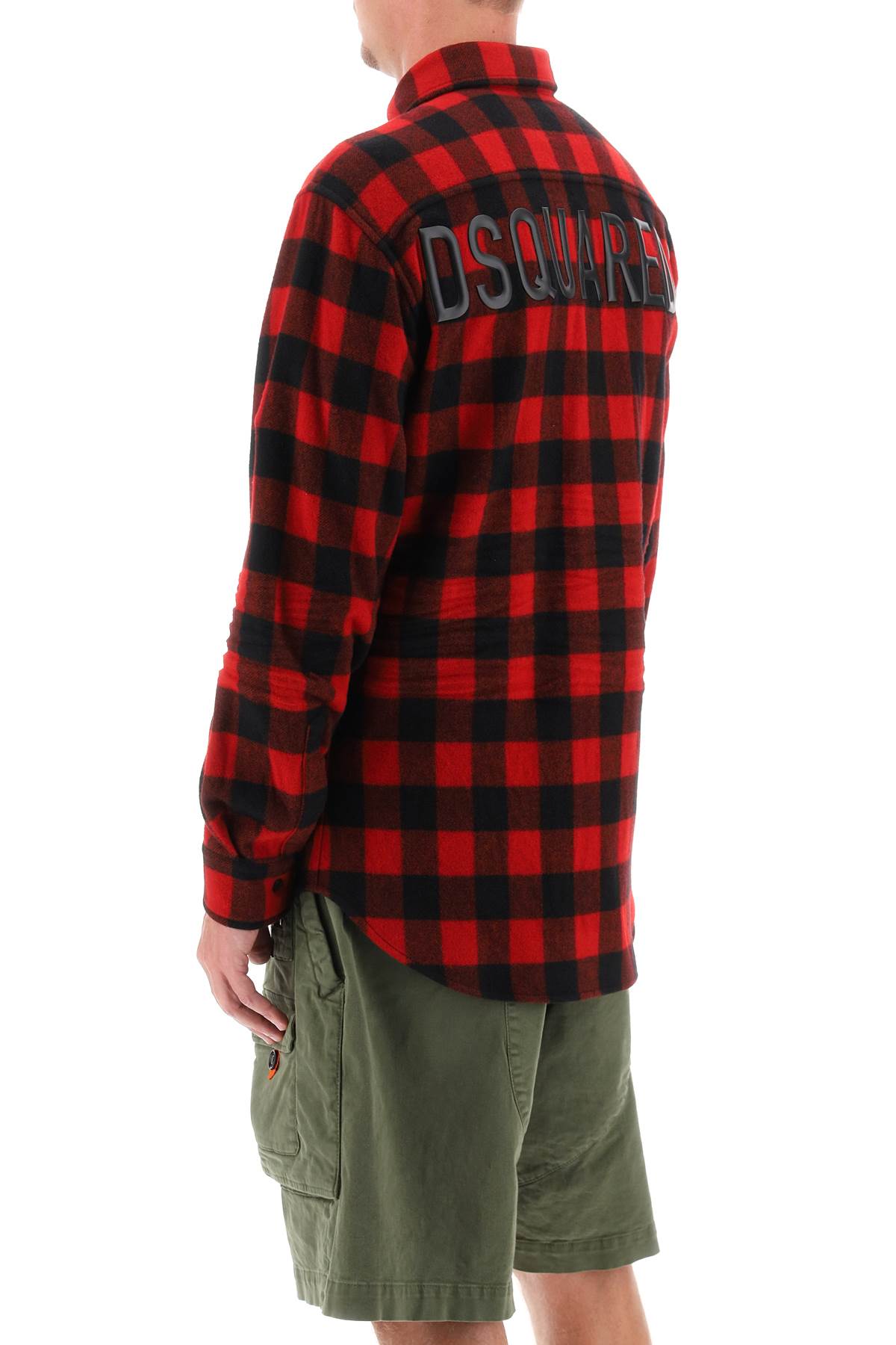 Dsquared2 shirt with check motif and back logo-2