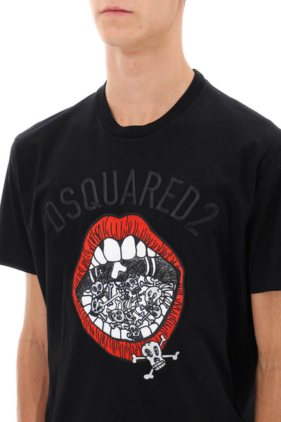 Dsquared2 cool fit embroidered tee-3