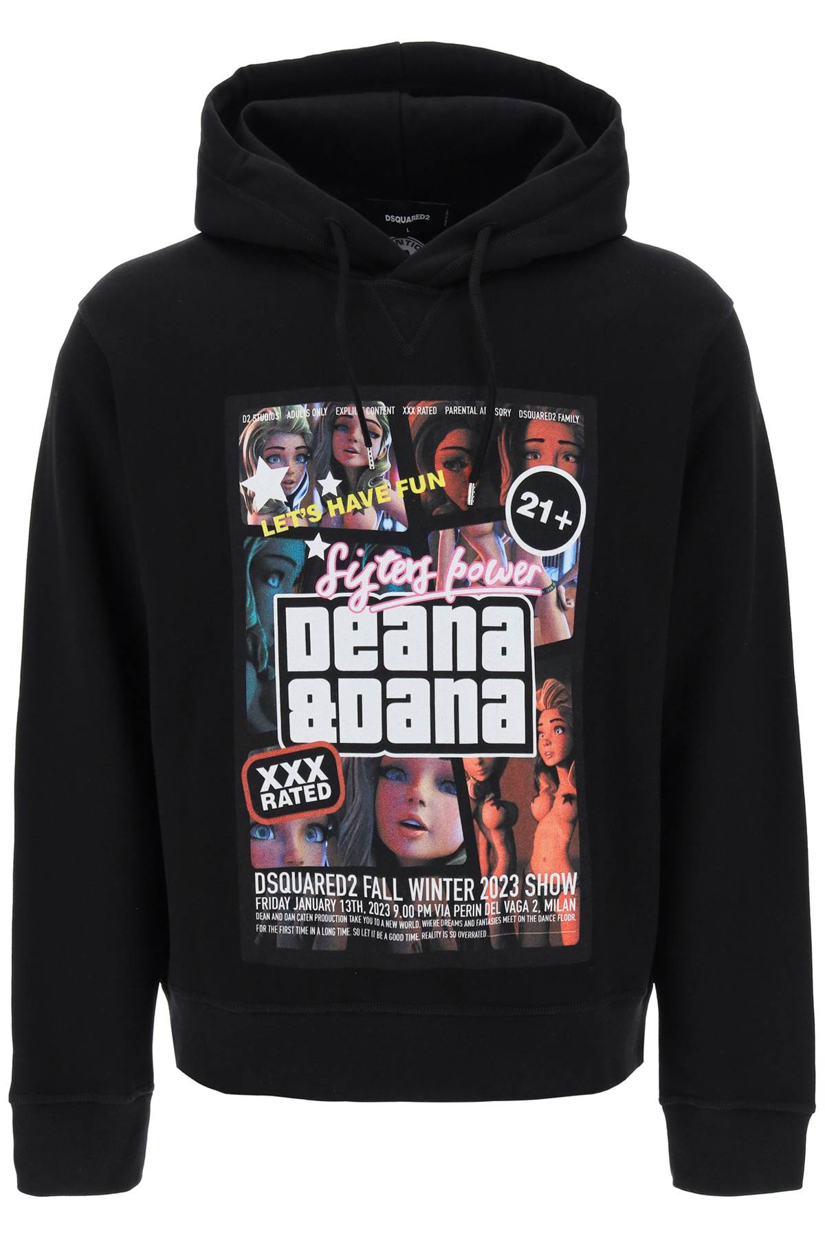 Dsquared2 cool fit hoodie with print-0