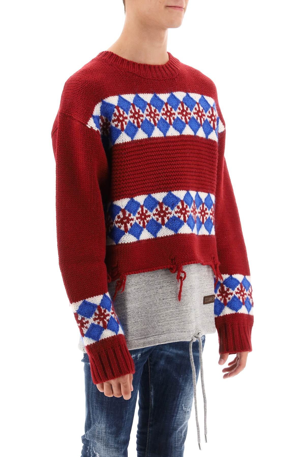 Dsquared2 canadian hybrid sweater-1