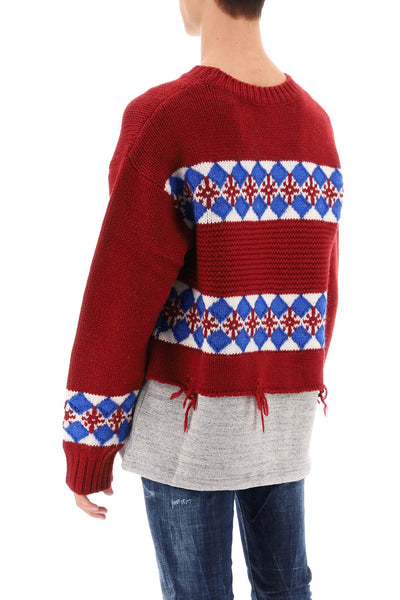 Dsquared2 canadian hybrid sweater-2