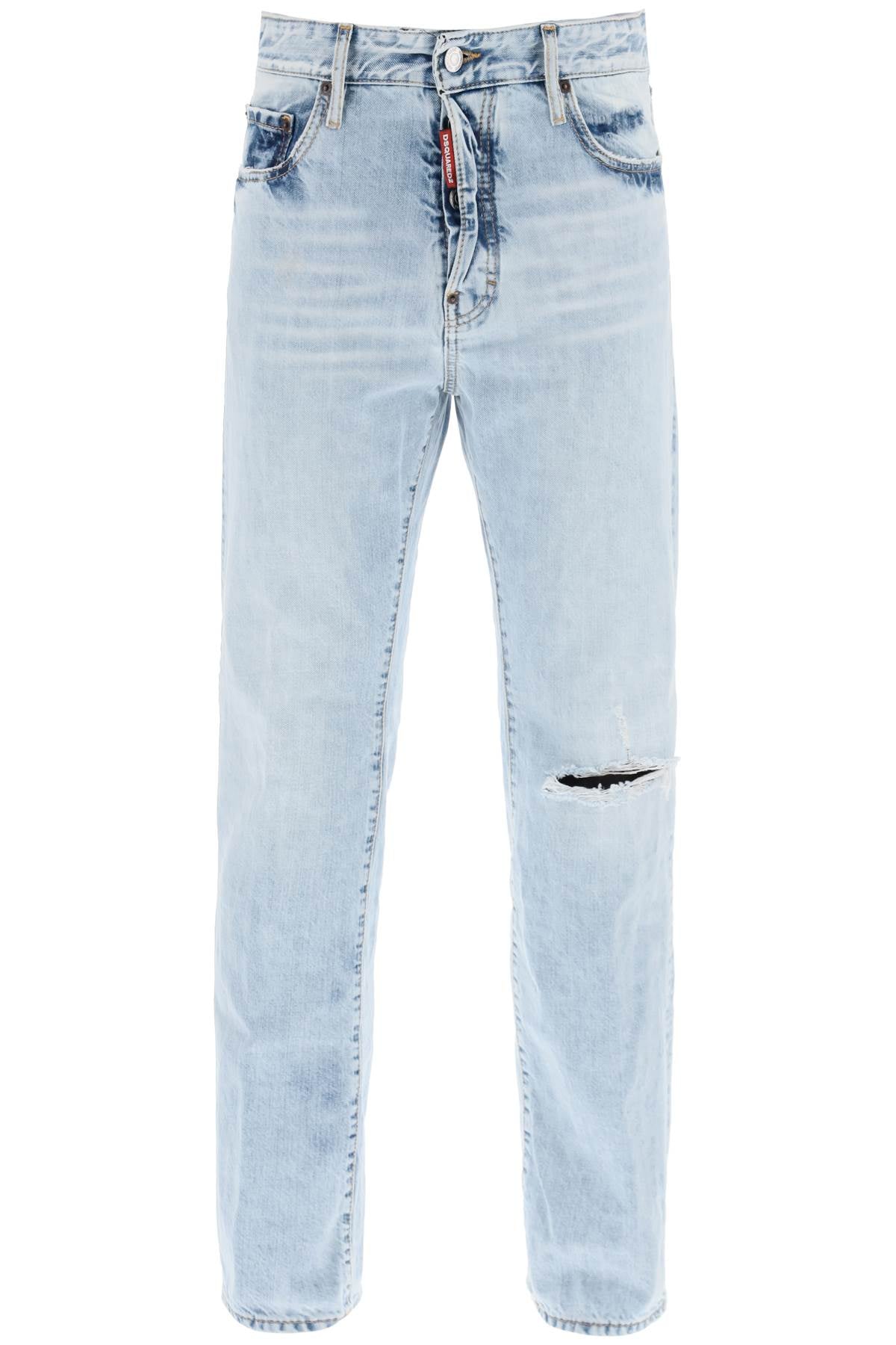 Dsquared2 light wash palm beach jeans with 642-0