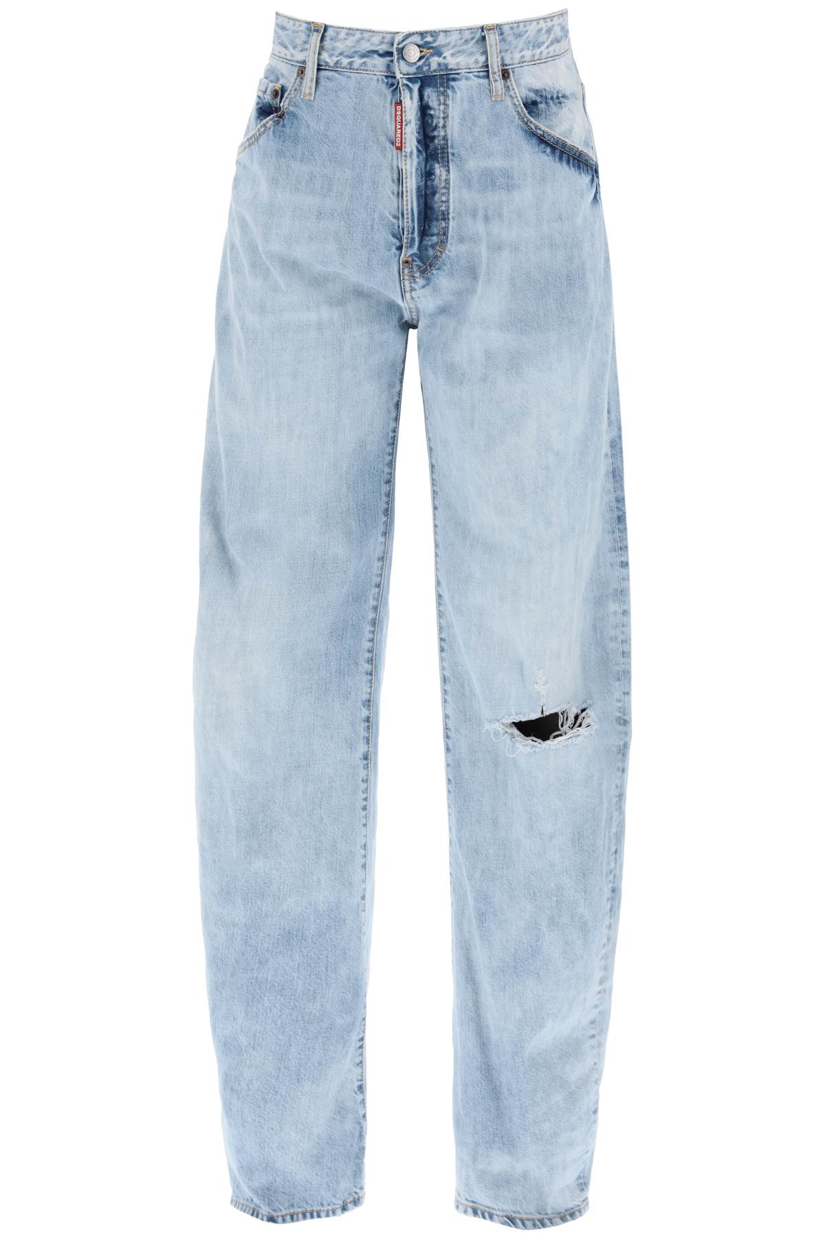Dsquared2 "oversized jeans with destroyed-0