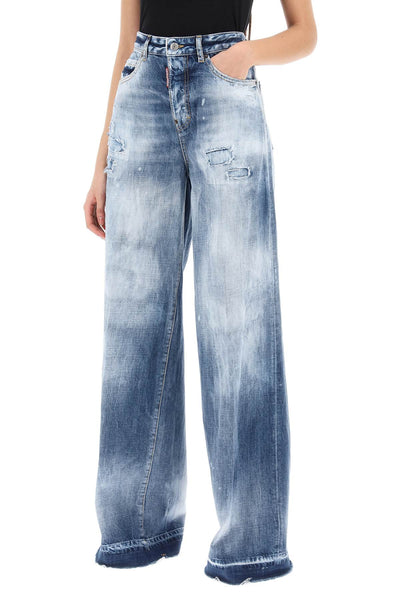 Dsquared2 traveller jeans in light everglades wash-3