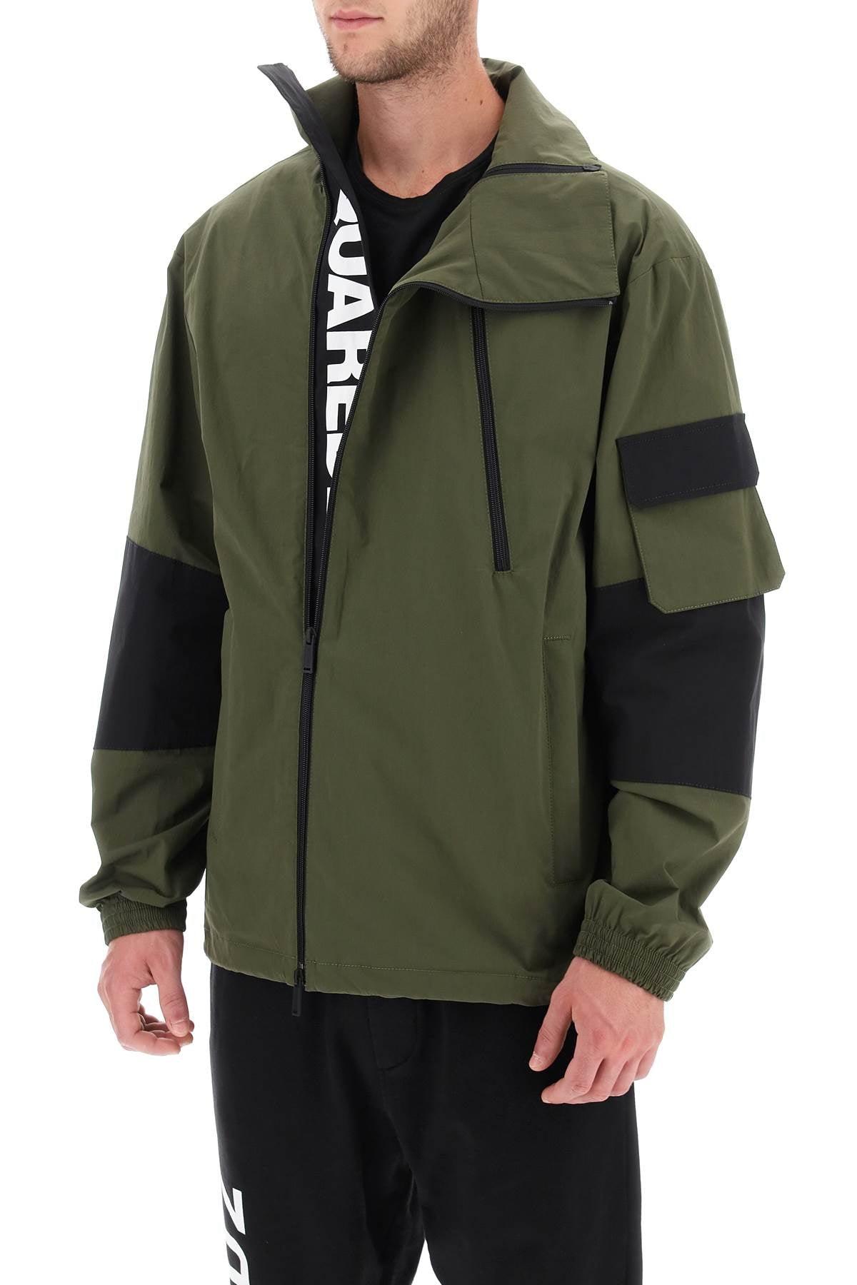 Dsquared2 technical blouson jacket in stretch cotton-3