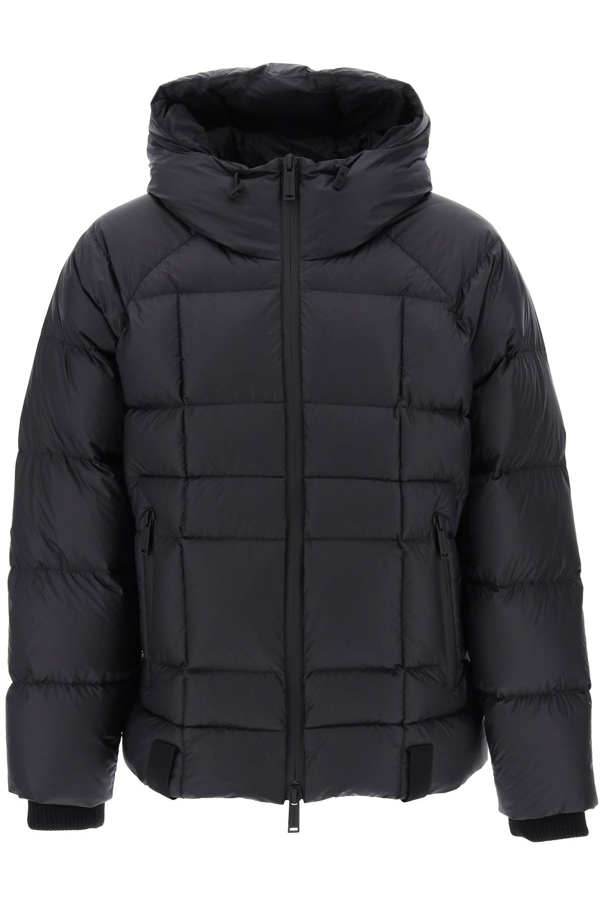 Dsquared2 logo print hooded down jacket-0