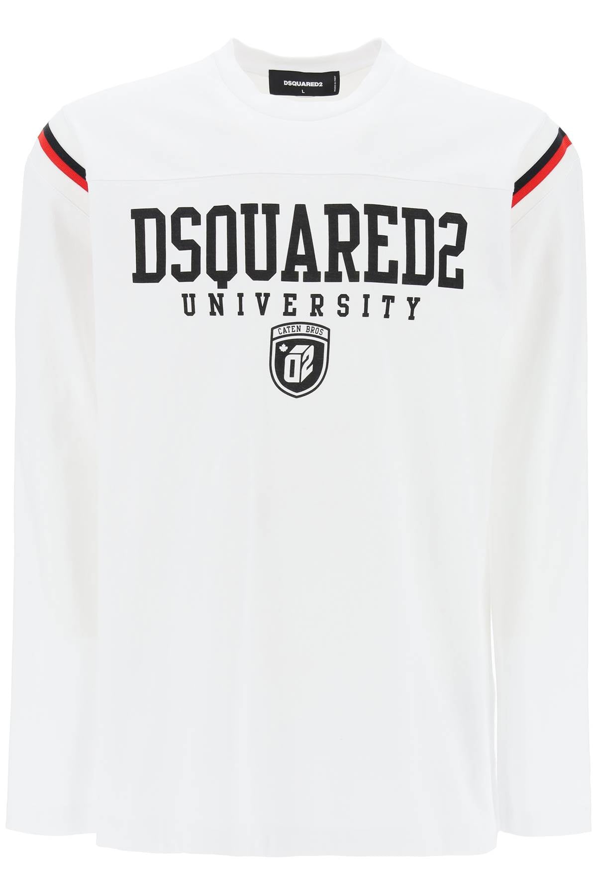 Dsquared2 long-sleeved varsity t-shirt-0