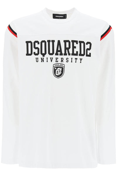 Dsquared2 long-sleeved varsity t-shirt-0