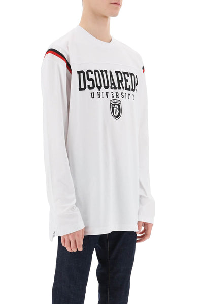 Dsquared2 long-sleeved varsity t-shirt-1