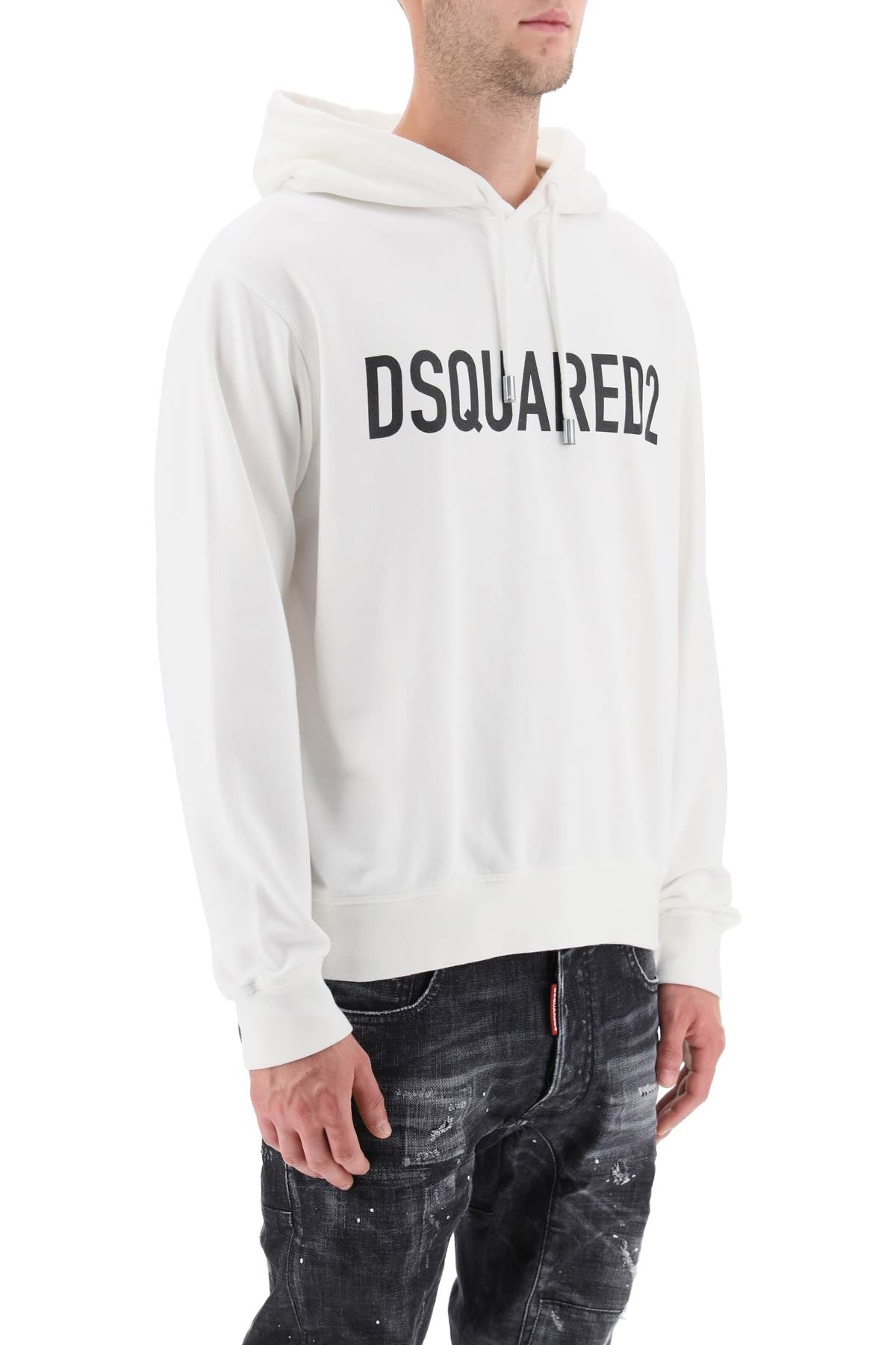 Dsquared2 logo print hoodie-1