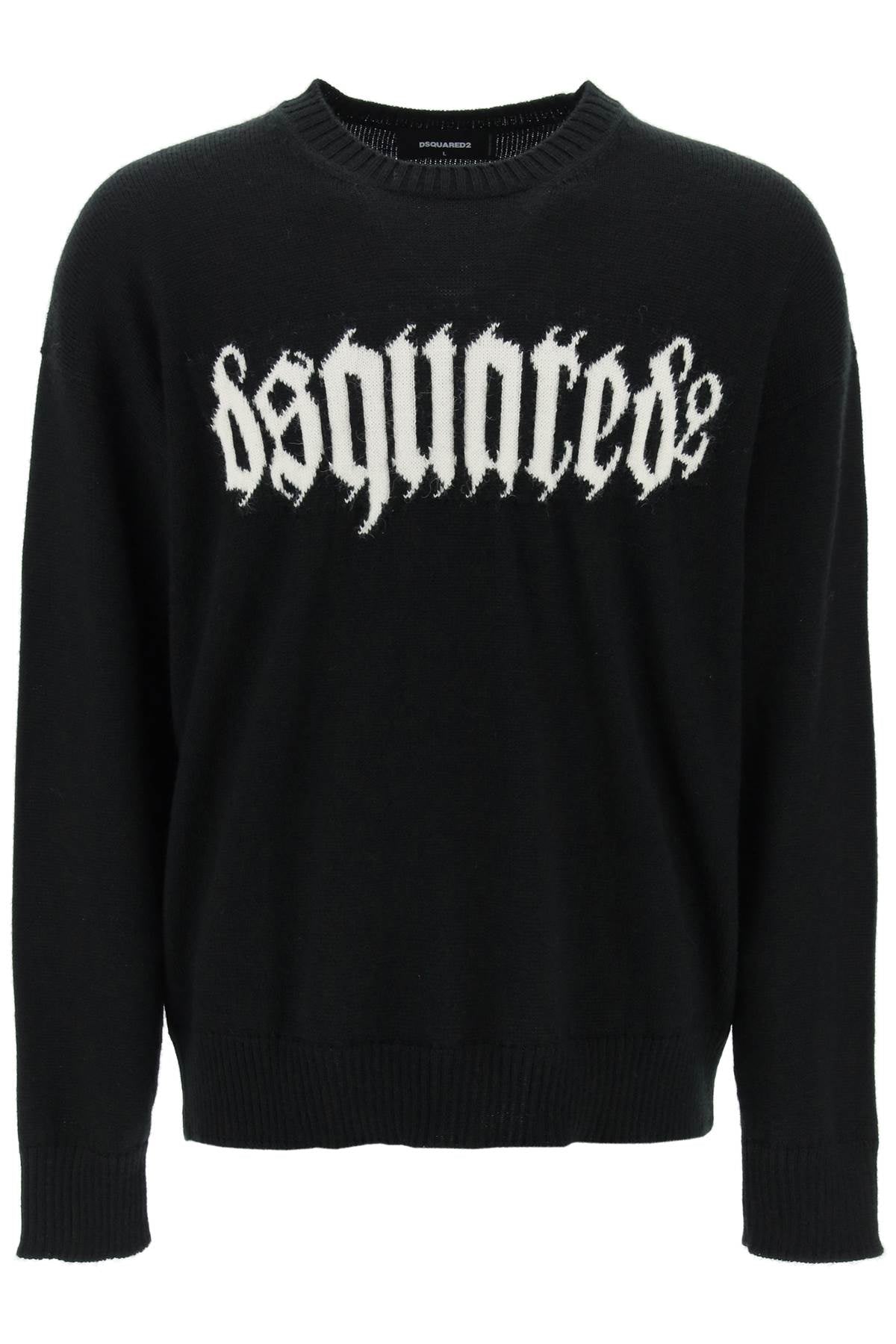 Dsquared2 gothic logo sweater-0