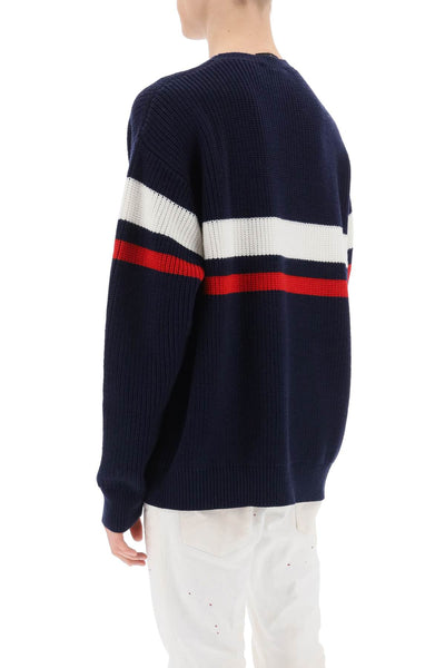 Dsquared2 wool sweater with varsity patch-2