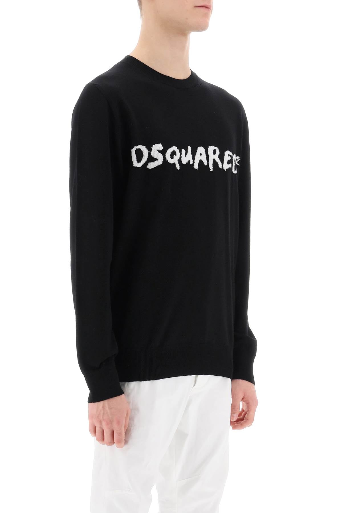 Dsquared2 textured logo sweater-1