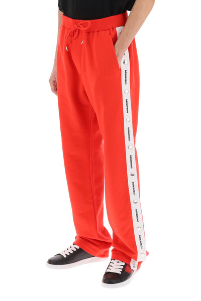 Dsquared2 burbs joggers with logo bands-3