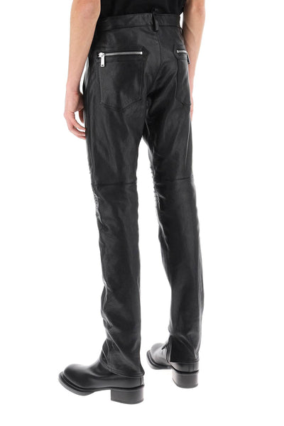 Dsquared2 rider leather pants-2