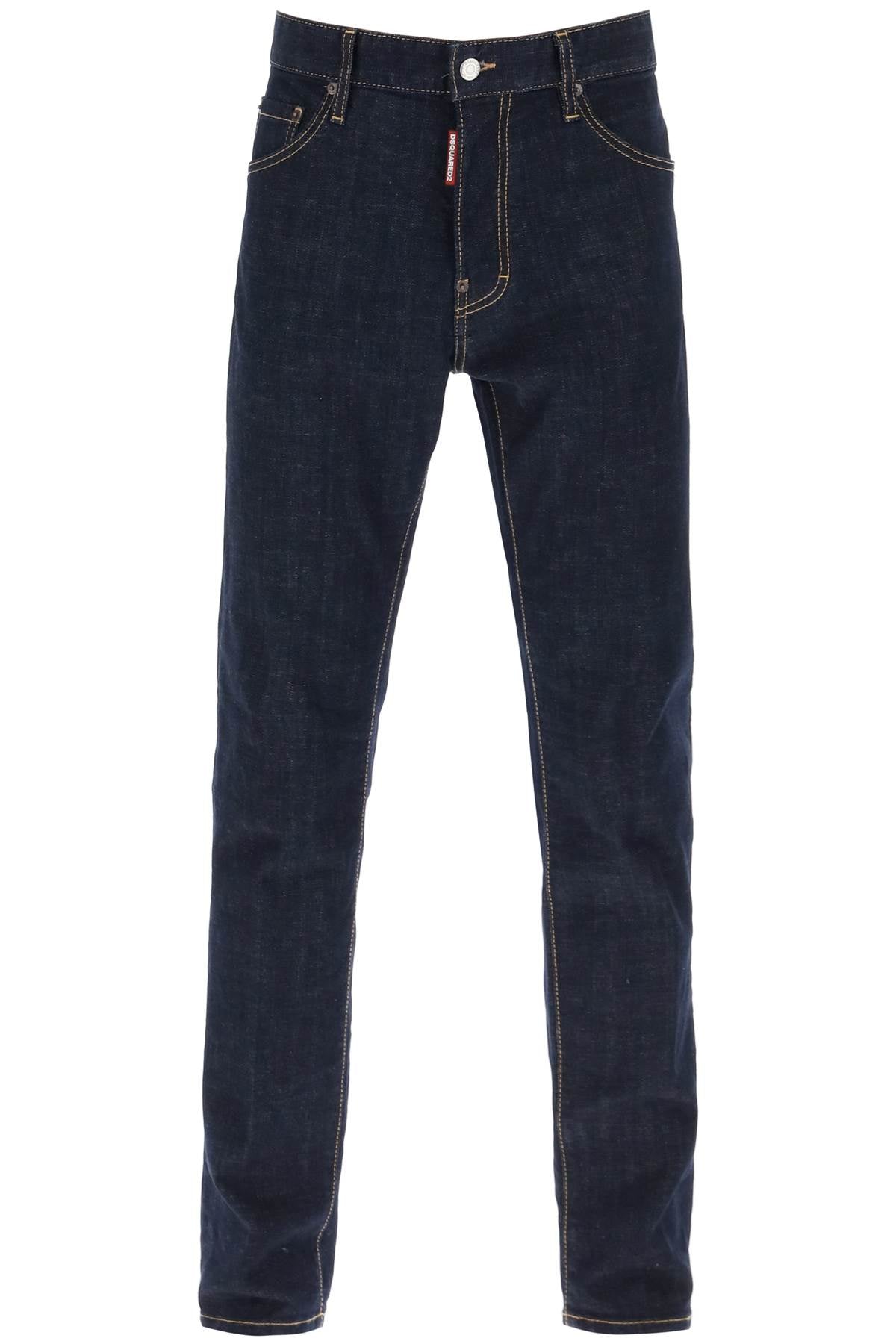 Dsquared2 cool guy jeans in dark rinse wash-0