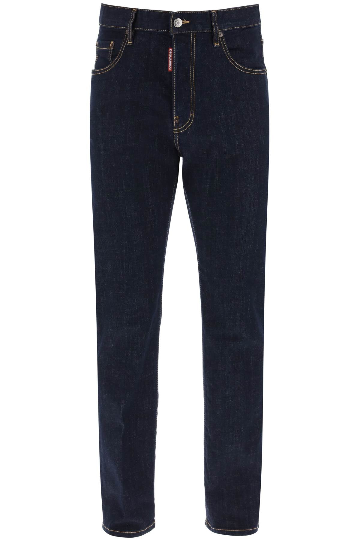 Dsquared2 642 jeans in dark rinse wash-0