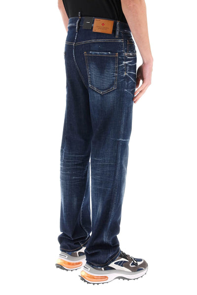 Dsquared2 642 jeans in dark clean wash-2