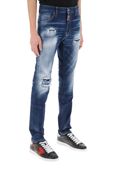 Dsquared2 cool guy jeans in medium worn out booty wash-1