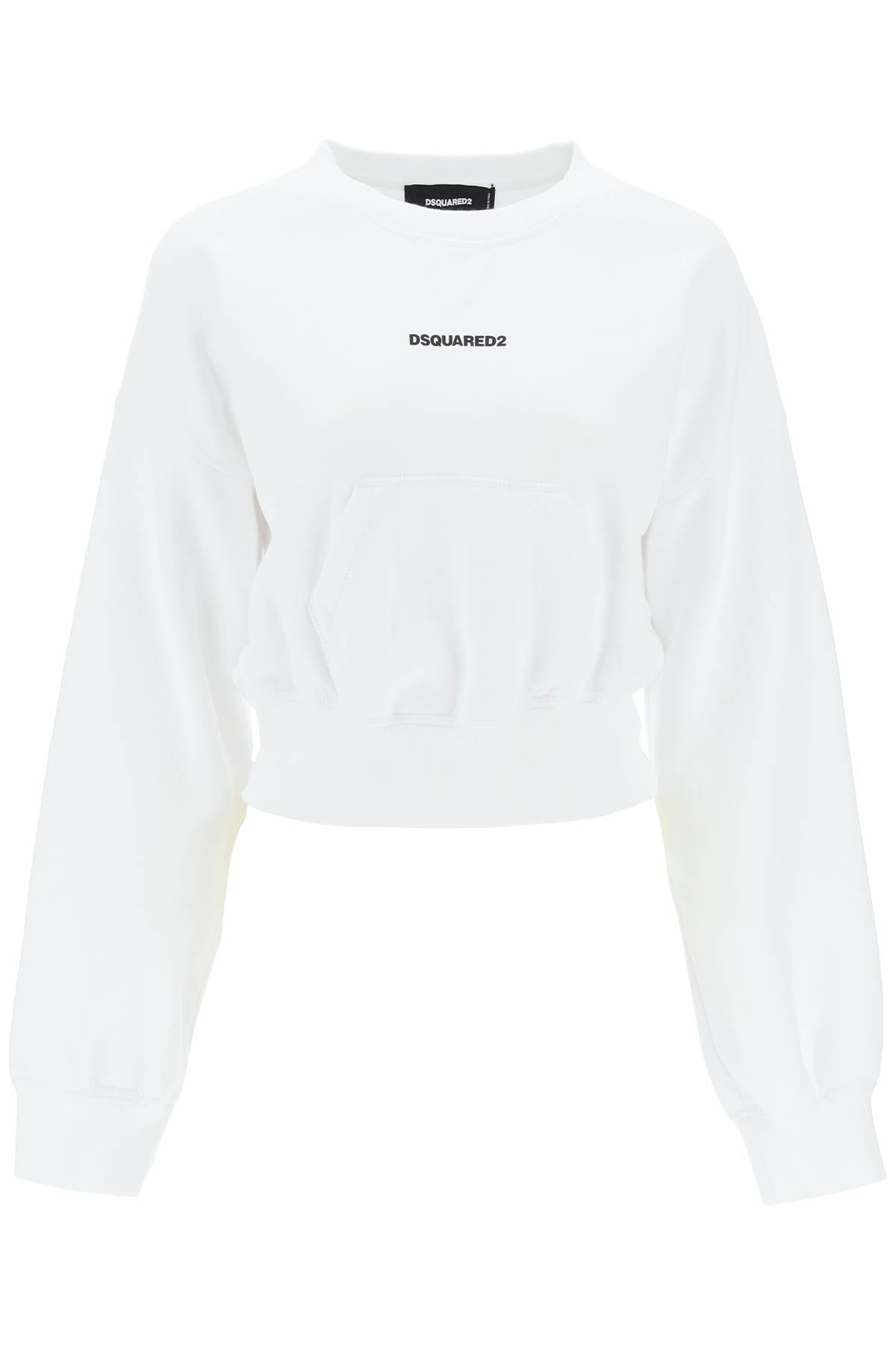Dsquared2 cropped sweatshirt with logo-0