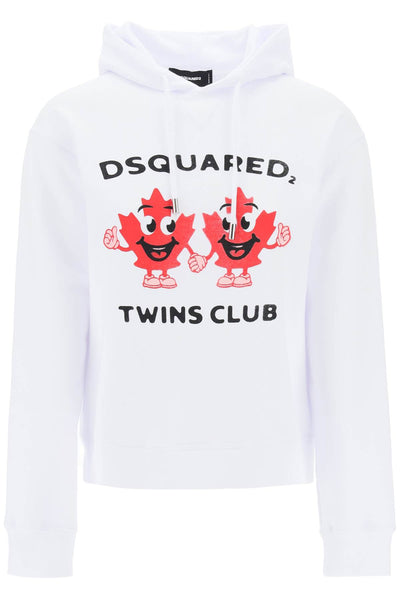 Dsquared2 twins club hooded sweatshirt-0