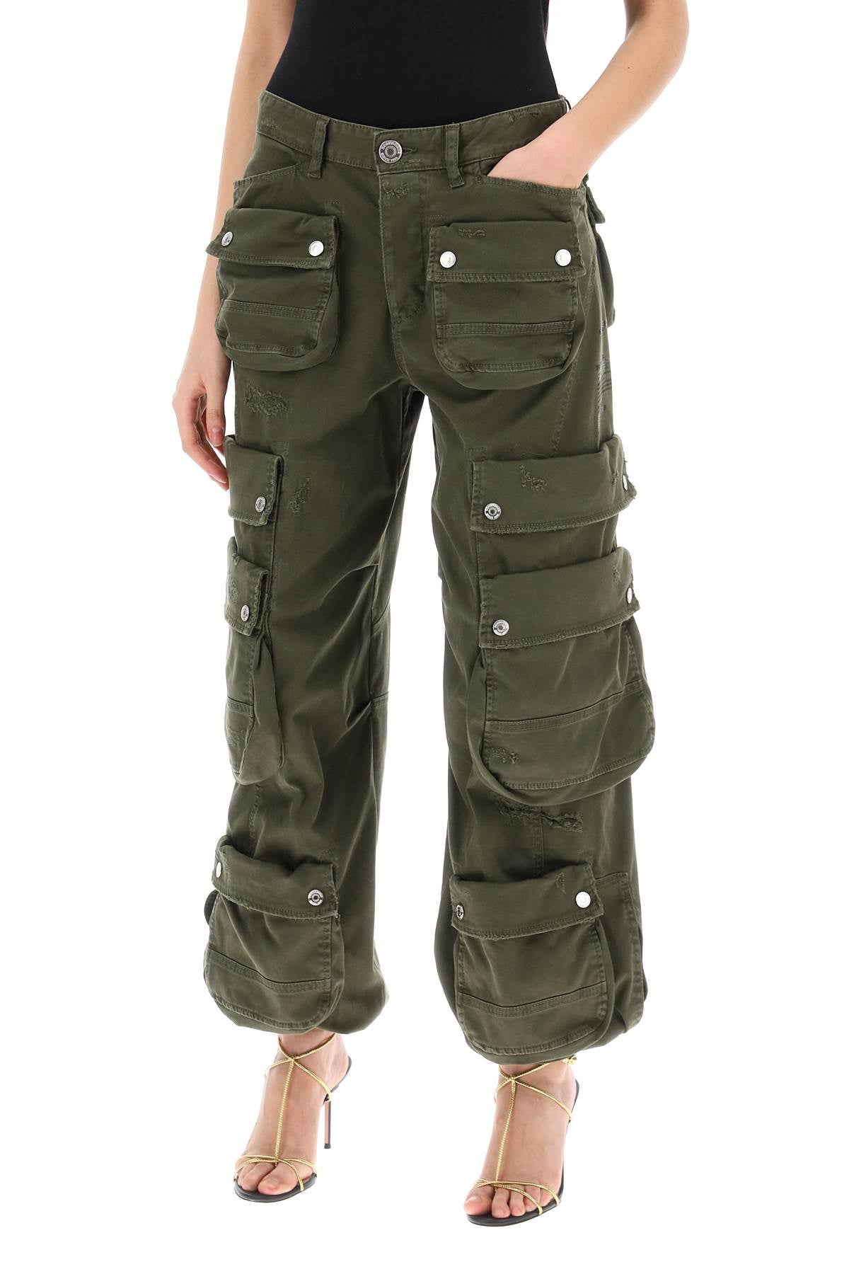 Dsquared2 wide leg cargo pants-3