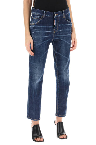 Dsquared2 dark clean wash cool girl jeans-1