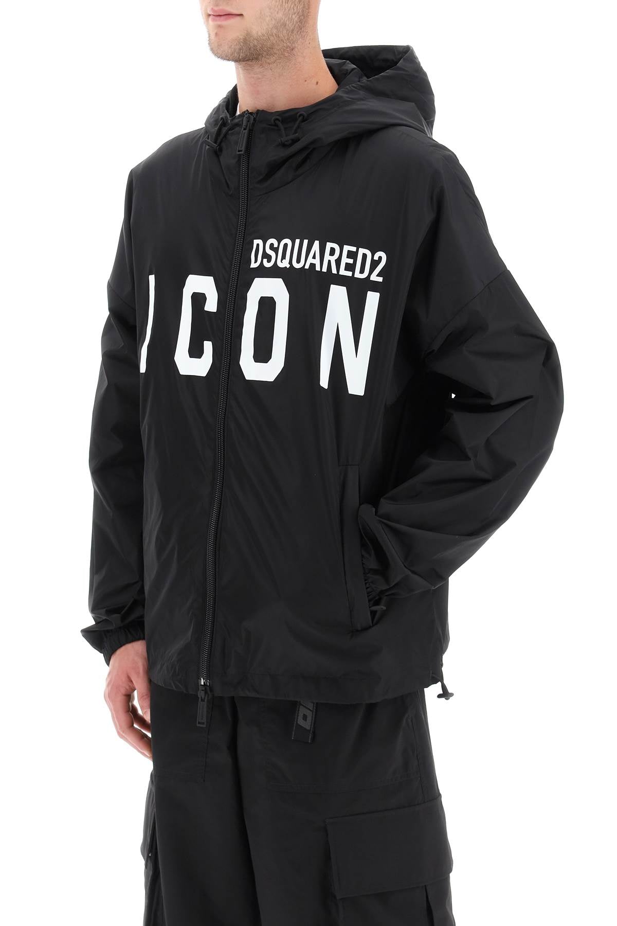 Dsquared2 be icon windbreaker jacket-3