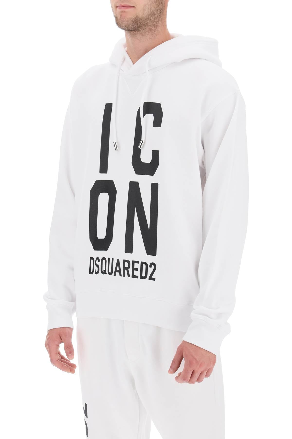 Dsquared2 'icon squared' cool fit hoodie with logo print-3