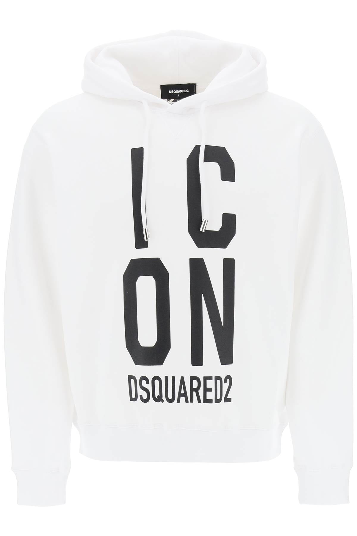 Dsquared2 'icon squared' cool fit hoodie with logo print-0