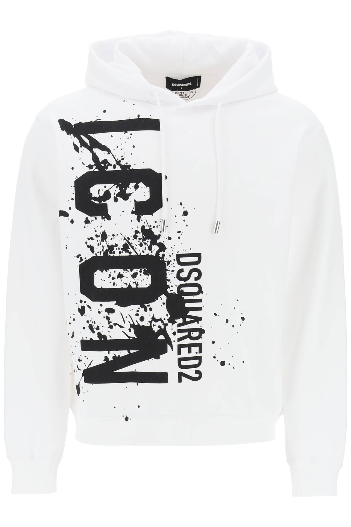 Dsquared2 cool fit hoodie with icon splash print-0