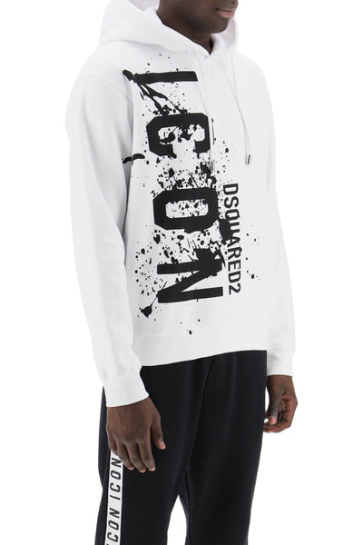 Dsquared2 cool fit hoodie with icon splash print-1